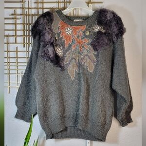 VINTAGE Mohair Deluxe Fashion M.B.C. Sweater